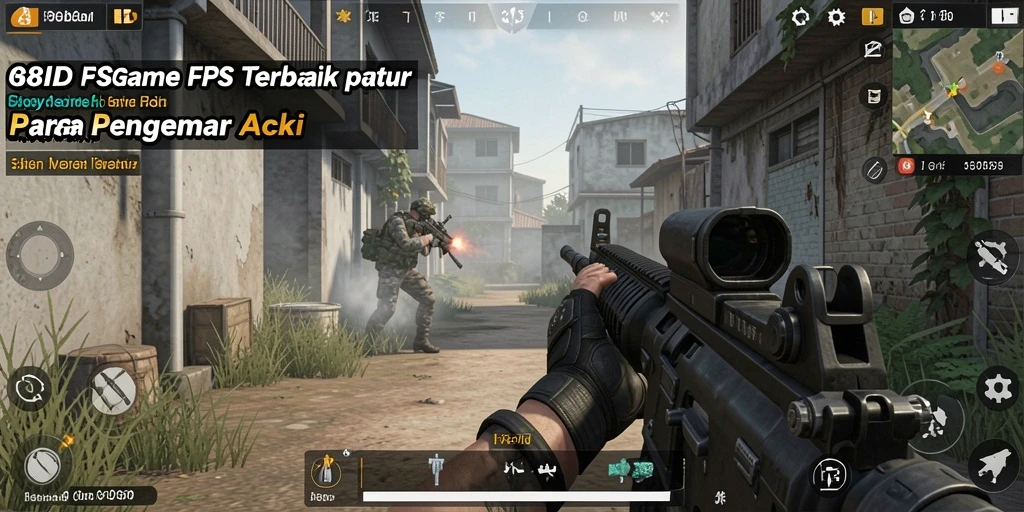 Tampilan seru dari gameplay FPS dalam 88ID.