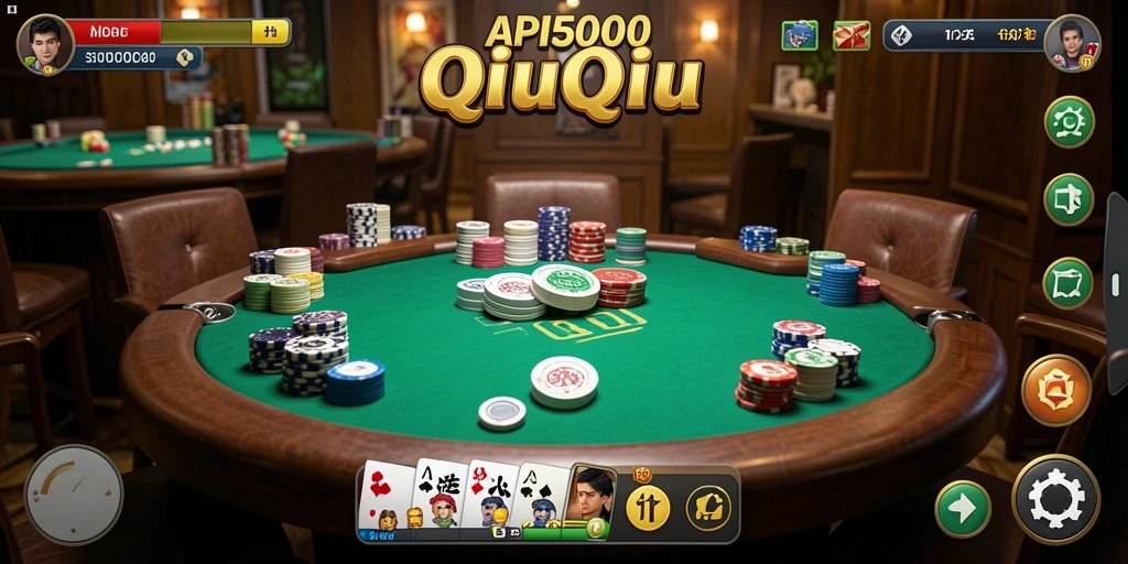 Tampilan gameplay QiuQiu yang seru dan menarik.