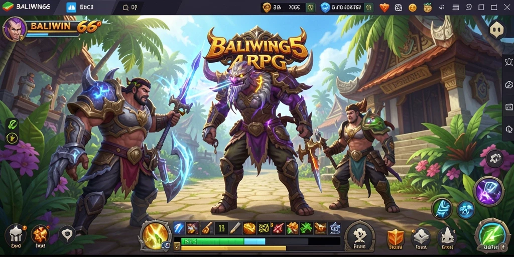 Tampilan mendebarkan dari pertempuran dalam BALIWIN66.