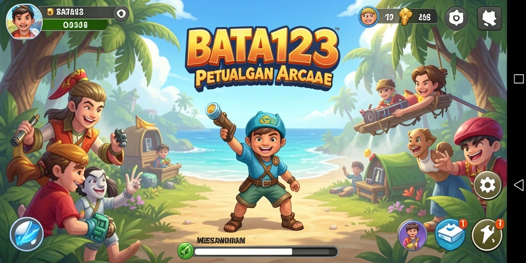 Tampilan gameplay seru dan penuh tantangan dari BATA123.