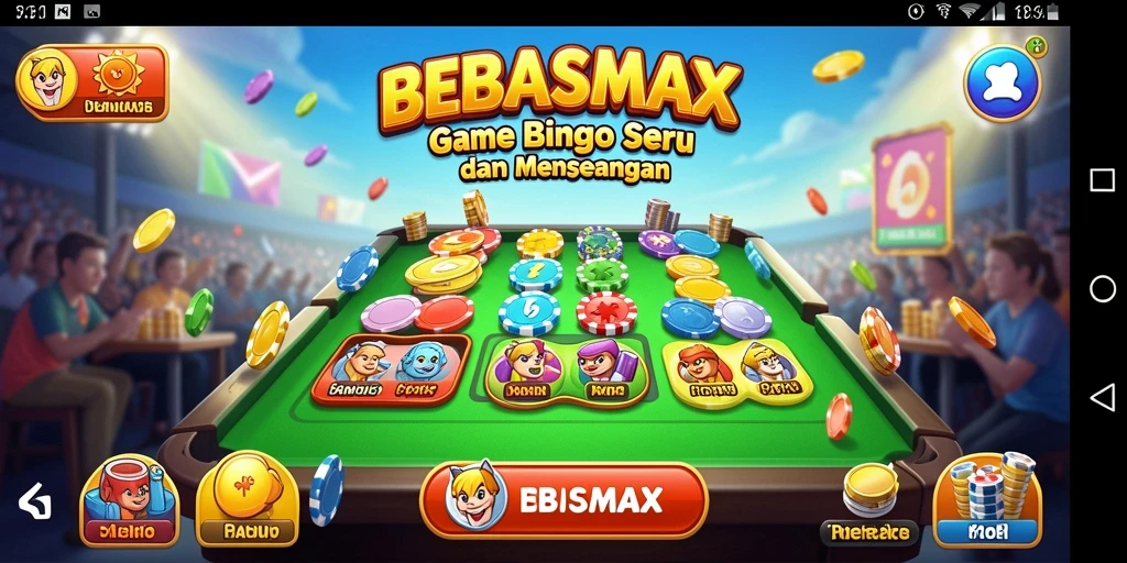 Tampilan menarik dari gameplay Bingo di BEBASMAX.