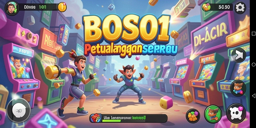Tampilan seru dari gameplay BOS01 yang penuh tantangan.