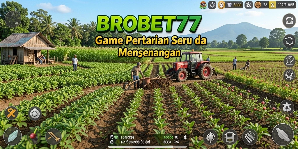 Tampilan gameplay BROBET77 yang menarik dan interaktif dalam bertani.