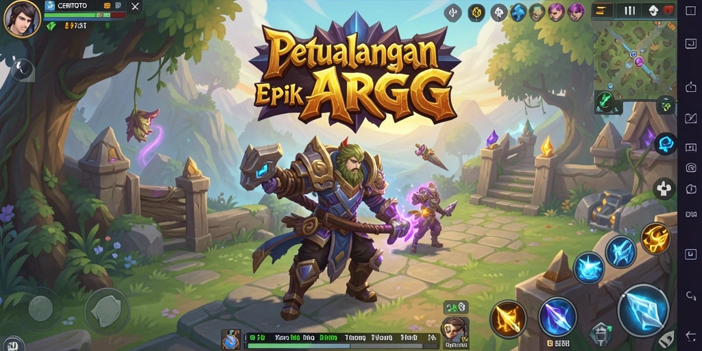 Tampilan gameplay ARPG yang menantang dan seru di CERITOTO.