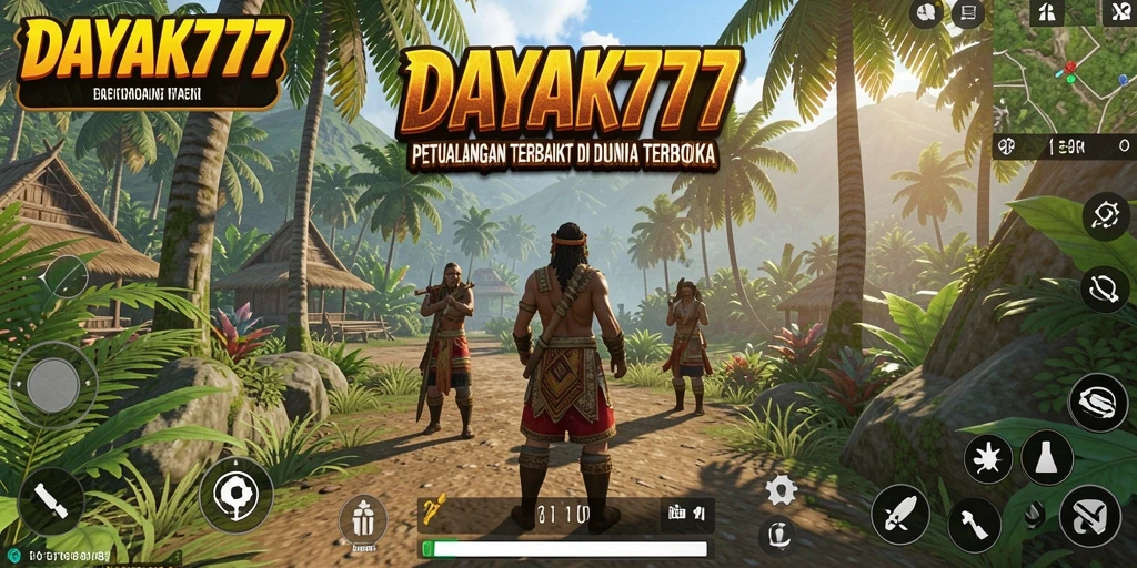 Menampilkan aksi mendebarkan di dunia Open World DAYAK777.