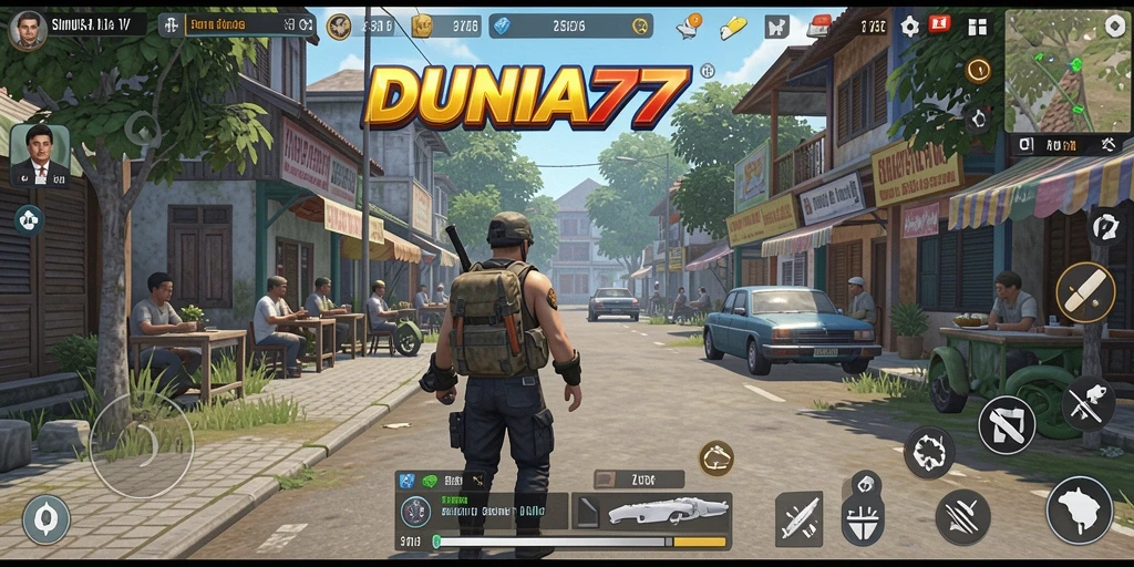Tampilan gameplay DUNIA77 yang memukau dan interaktif.