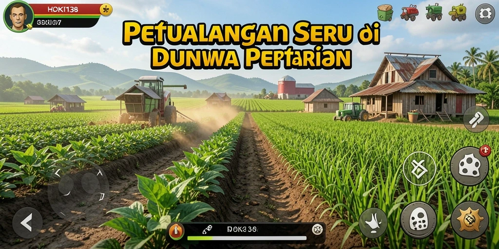 Screenshot HOKI138 menampilkan pengalaman gameplay bertani yang seru.