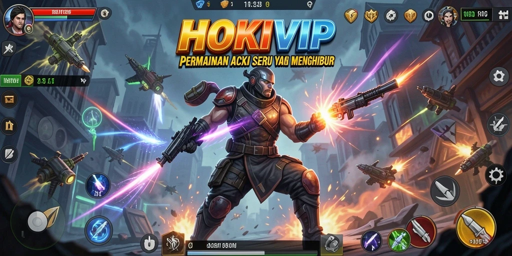 Tampilan gameplay yang memukau dan mendebarkan dari HOKIVIP.