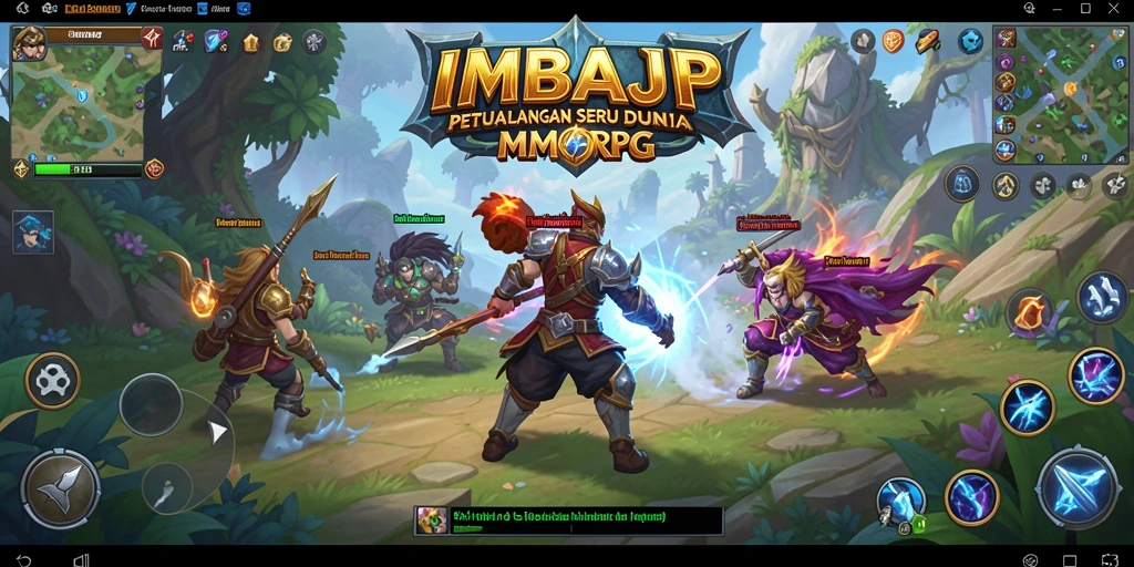 Screenshot gameplay IMBAJP yang menampilkan aksi seru dalam pertarungan.