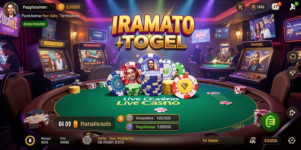 Tampilan menarik permainan Live Casino di IRAMATOGEL.
