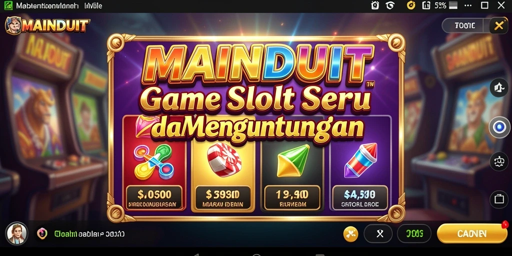 Screenshot gameplay <strong>MAINDUIT</strong> menampilkan momen mendebarkan saat memutar Slot.