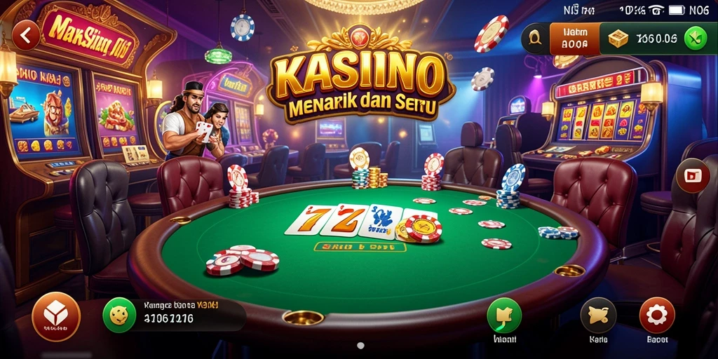 Tampilan gameplay N06 yang menakjubkan dengan suasana Kasino yang nyata.