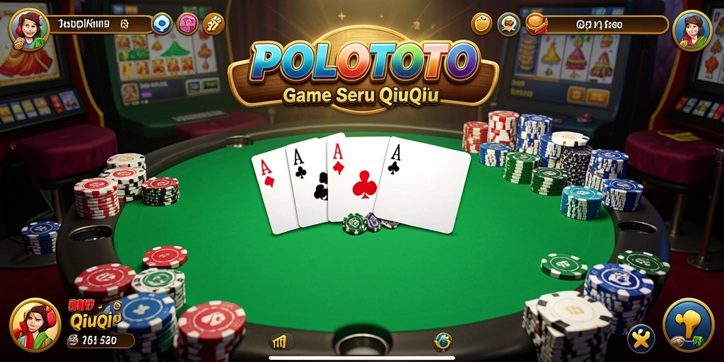 Screenshot gameplay QiuQiu POLOTOTO yang seru dan menambah ketegangan.