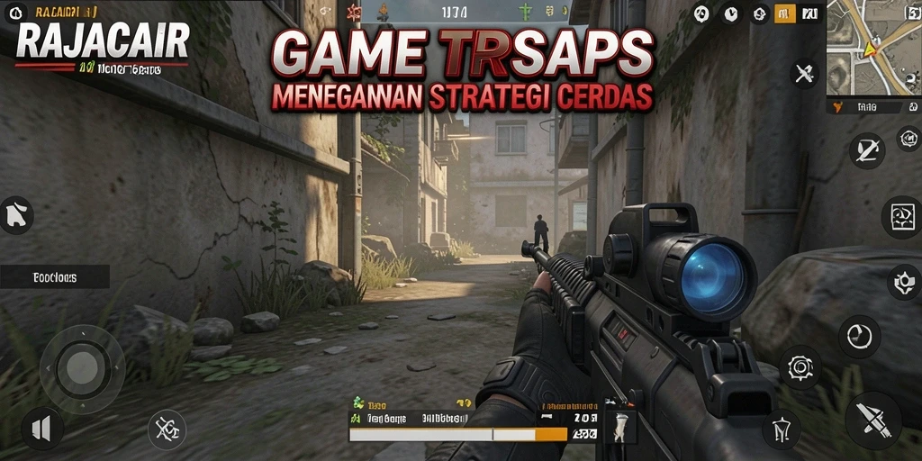 Menampilkan aksi seru dalam permainan TPS RAJACAIR.