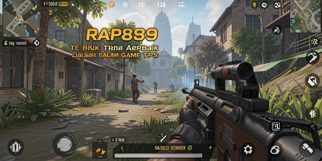 Screenshot gameplay intens dari pertarungan TPS di RAP89.