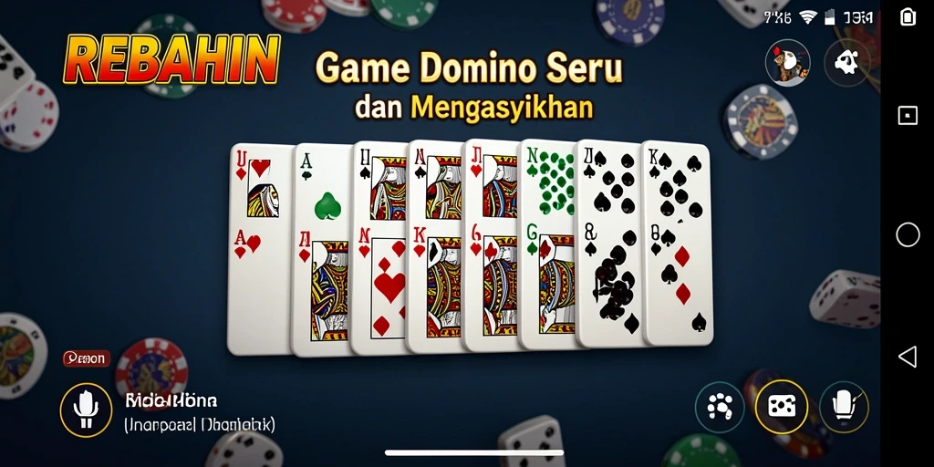 Screenshot gameplay REBAHIN menunjukkan keseruan bermain Domino.