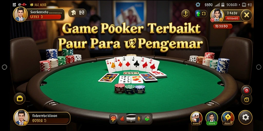 Screenshot gameplay S80 yang menunjukkan aksi Poker yang mendebarkan.
