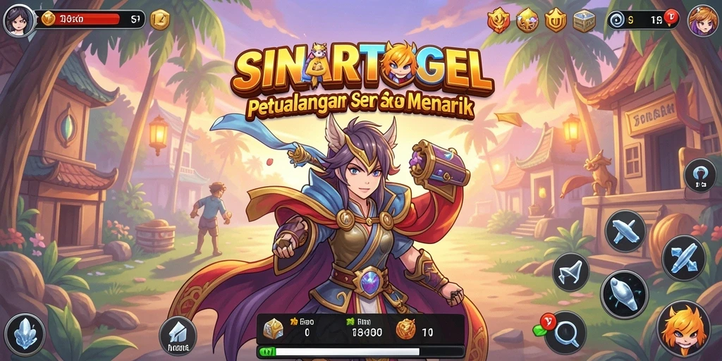 Menampilkan aksi seru dalam gameplay SINARTOGEL dengan karakter anime.