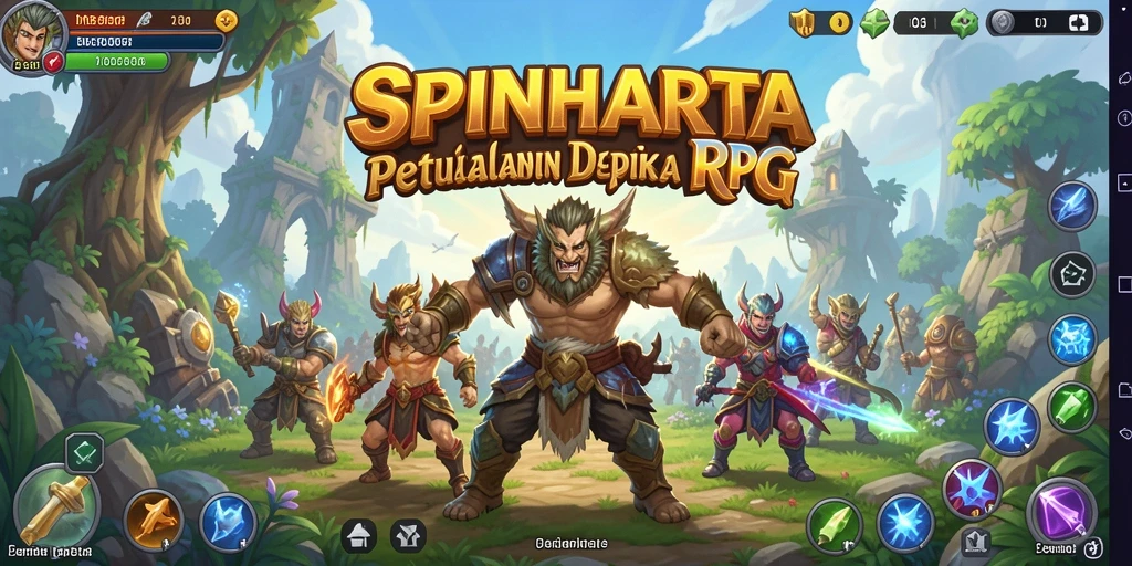 Tampilan gameplay SPINHARTA yang menarik dan penuh aksi.