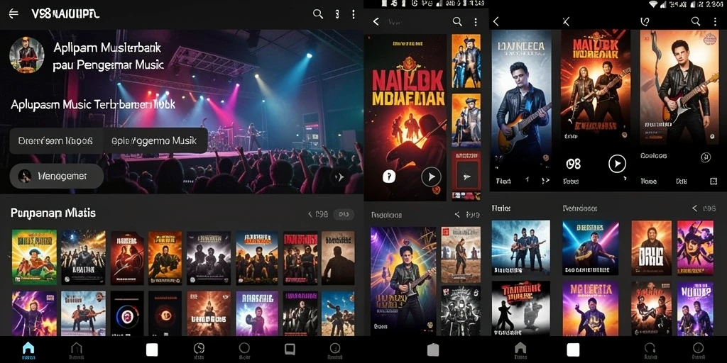 Screenshot V98 menunjukkan gameplay penuh semangat dengan musik yang menarik.