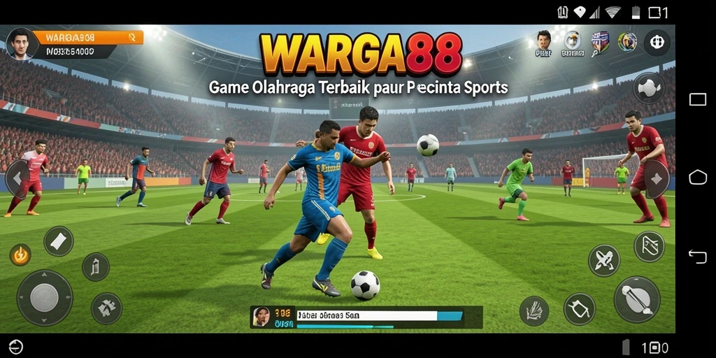 Tampilan gameplay seru WARGA88 dengan aksi olahraga yang mendebarkan.
