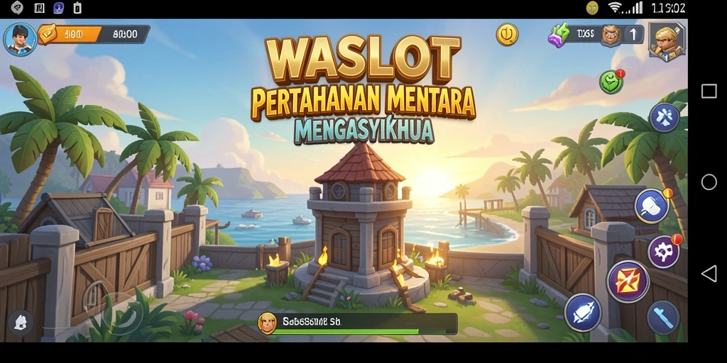 Screenshot gameplay WASLOT yang menarik dan penuh aksi Tower Defense.