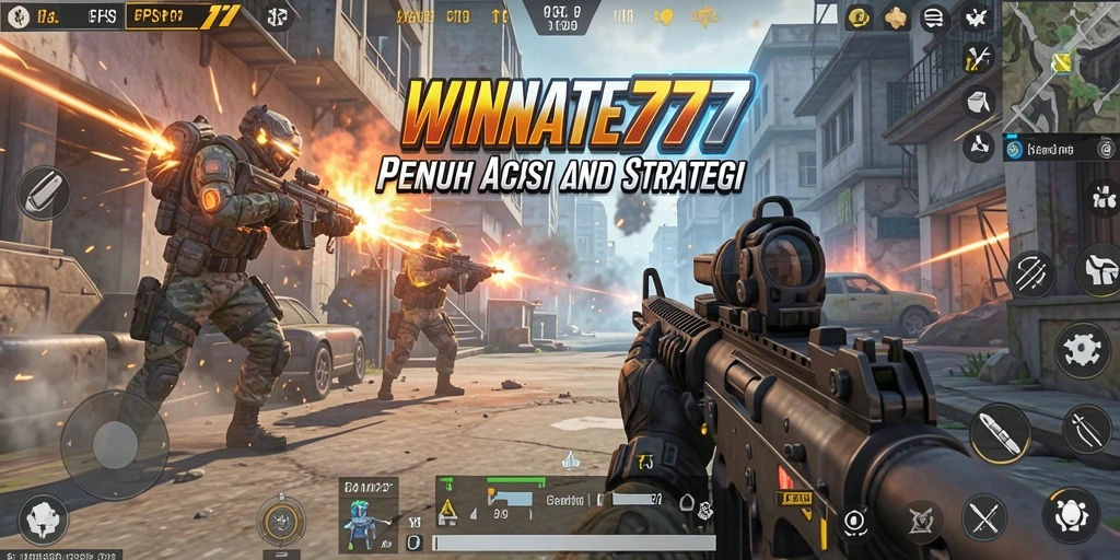 Tampilan gameplay seru di WINRATE777 dengan aksi tembak-menembak yang cepat.